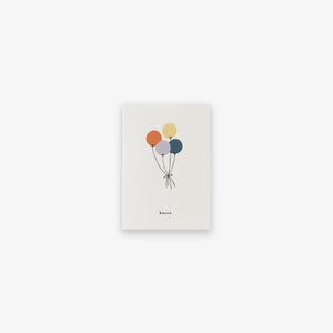 SMALL GREETING CARD // BALLONER (DANISH)