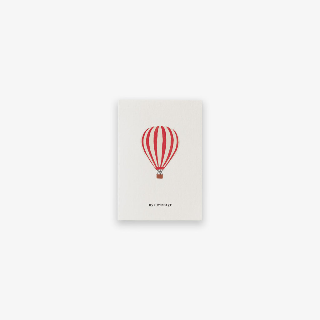 SMALL GREETING CARD // LUFTBALLON (DANISH)