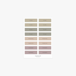 RECTANGLES STICKERS // GET ORGANIZED