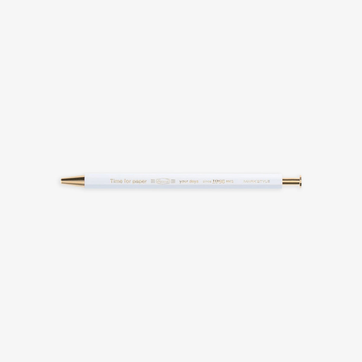 TIME FOR PAPER PENCIL BALL GEL PEN 0.5mm // WHITE