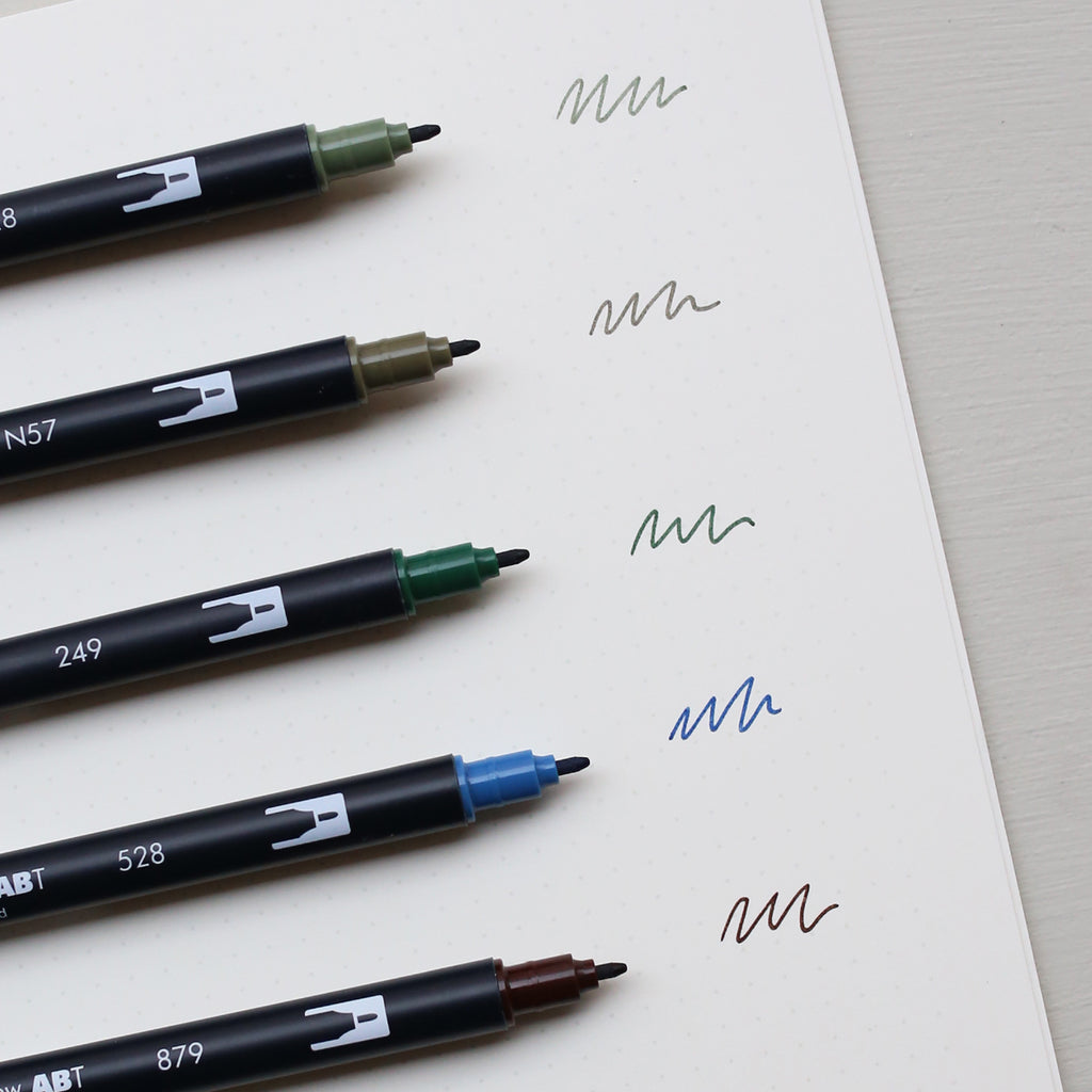 ABT DUAL BRUSH PEN // HUNTER GREEN