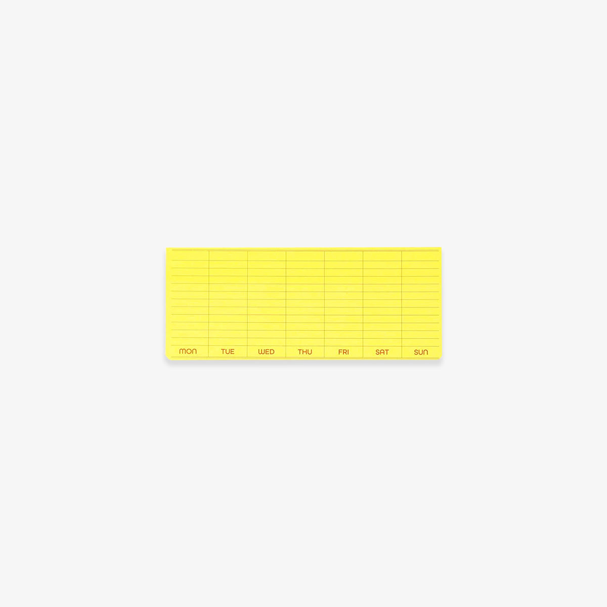 WEEKLY PLANNER STICKY MEMO PAD // YELLOW