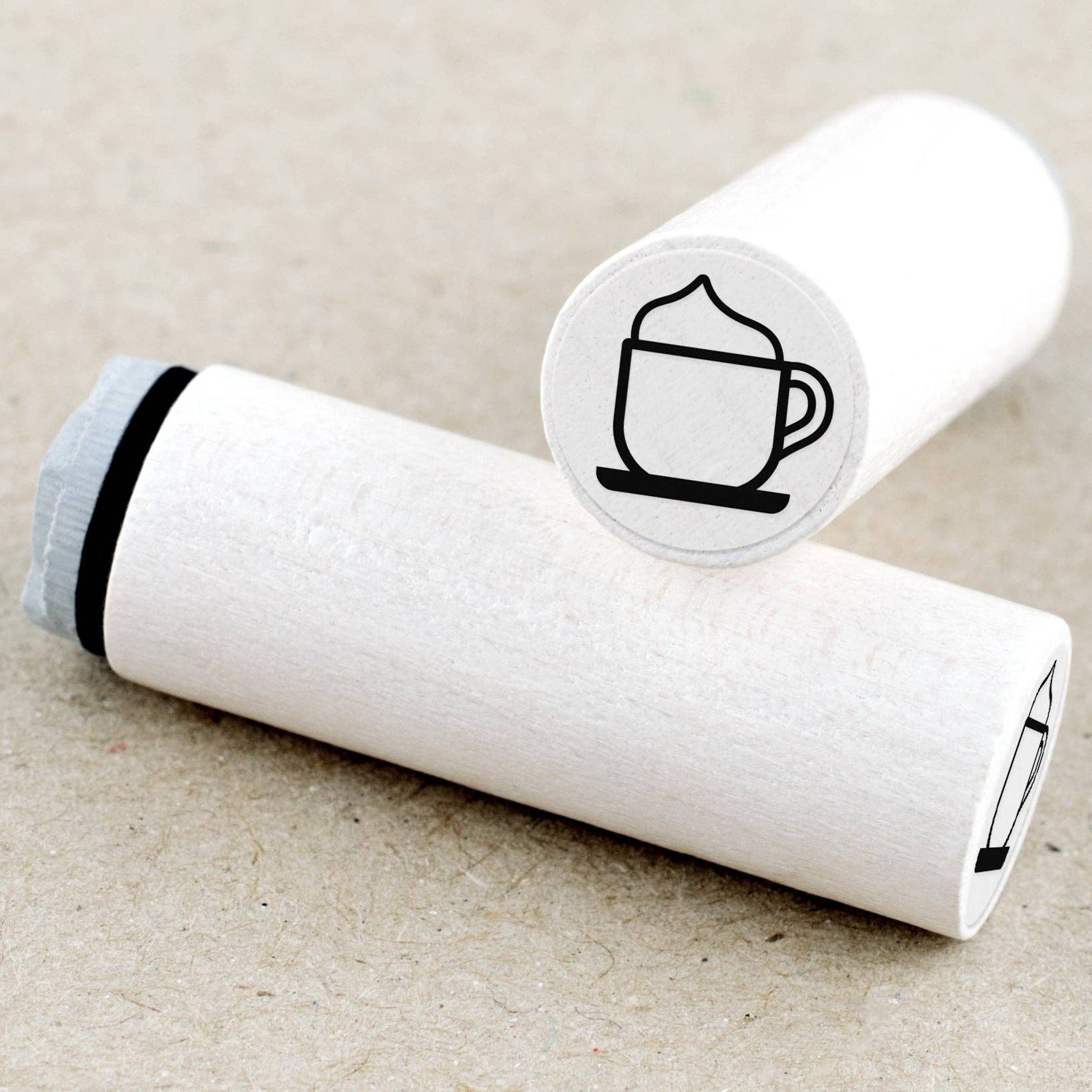 MINI RUBBER STAMP // COFFEE WITH MILK